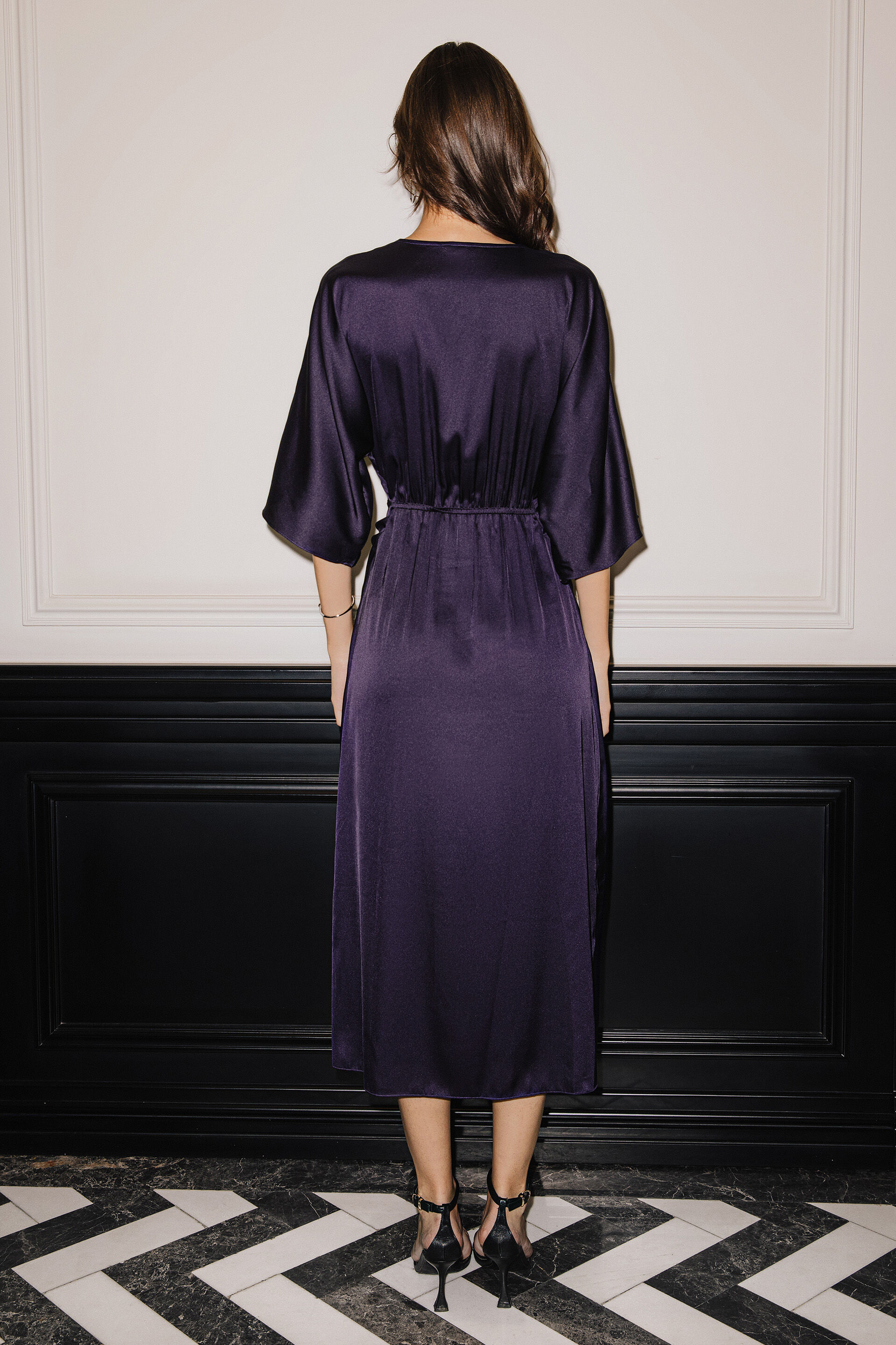 Aubergine Aura Dress, Purple, image 6